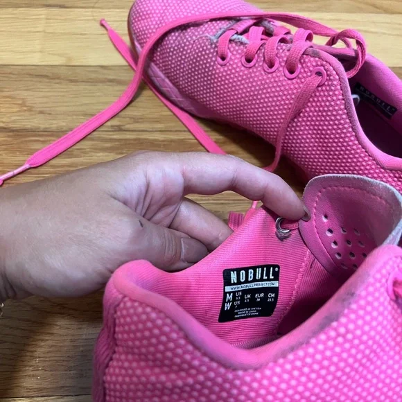 NOBULL Women's Neon Pink Trainers - Picture 6 of 6